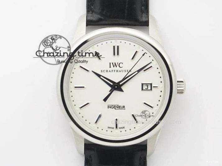 MIROTIME 0110 Portugieser Automatic 42mm RG APSF 1:1 Best Edition Black Dial on Black Leather Strap A Original 7007